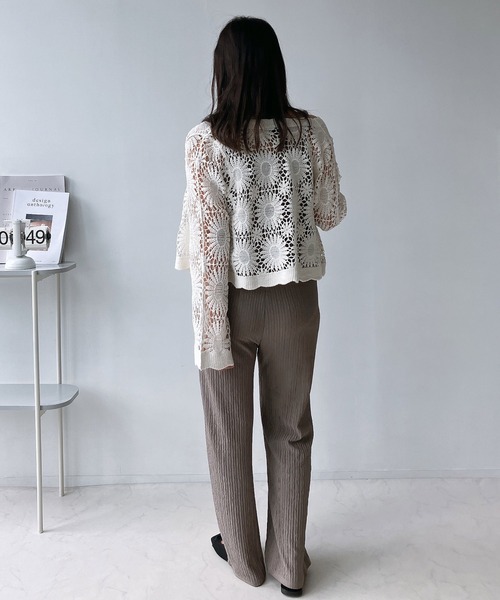 AS KNOW AS plus(アズノゥアズプラス)の「◎ランダムプリーツビスチェとパンツ 2点セットアイテム(セットアップ・レディース・グリーン/モカ/ブラック/ブラック系/ブラウン系/カーキ系・FREE)」の15枚目の写真