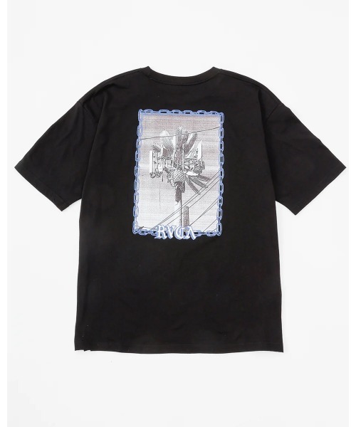 セール】RVCA メンズ 【AZUL】 TRANSMITTER SS TEE Tシャツ