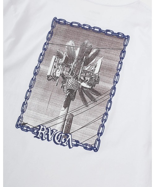 RVCA メンズ 【AZUL】 TRANSMITTER SS TEE Ｔシャツ 【2024年夏モデル】/ルーカアズールコラボ半袖Tシャツ（Tシャツ/カットソー）｜RVCA（ルーカ）