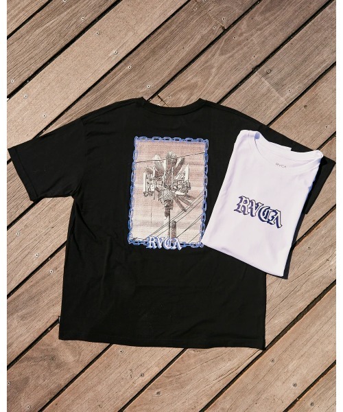 セール】RVCA メンズ 【AZUL】 TRANSMITTER SS TEE Tシャツ