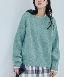 coen | 【フワ軽あったか】ブークレボートネックニット(ニット/セーター)