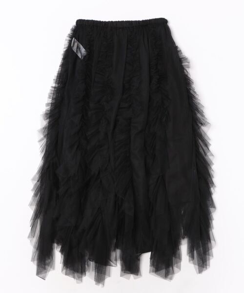 FURFUR（ファーファー）の「チュールフリルスカート（スカート・レディース・ブラック/カーキ/ベージュ・FREE）」の5枚目の写真