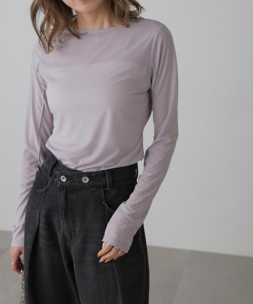 FREE'S MART(フリーズマート)の「◆シアークルーネックカットソー(Tシャツ/カットソー・レディース・ブルー/ブラック/ピンク/ホワイト・FREE)」の11枚目の写真