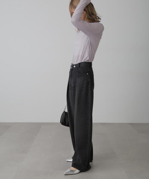 FREE'S MART(フリーズマート)の「◆シアークルーネックカットソー(Tシャツ/カットソー・レディース・ブルー/ブラック/ピンク/ホワイト・FREE)」の17枚目の写真