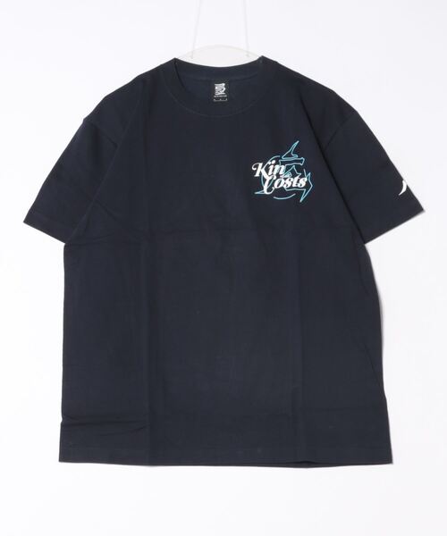 B.I.D.(ビーアイディー)の「《KINJAZ》Graphic T(Tシャツ/カットソー・メンズ・ホワイト/ネイビー・LARGE/MEDIUM)」の1枚目の写真