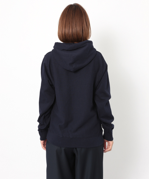 MILKFED.（ミルクフェド）の「SWEAT HOODIE ICING（スウェット・レディース・アッシュ/ネイビー・MEDIUM/SMALL）」の4枚目の写真