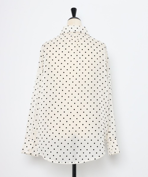 セール】ドットオーガンジーシアーシャツ（シャツ/ブラウス）｜Bonjour