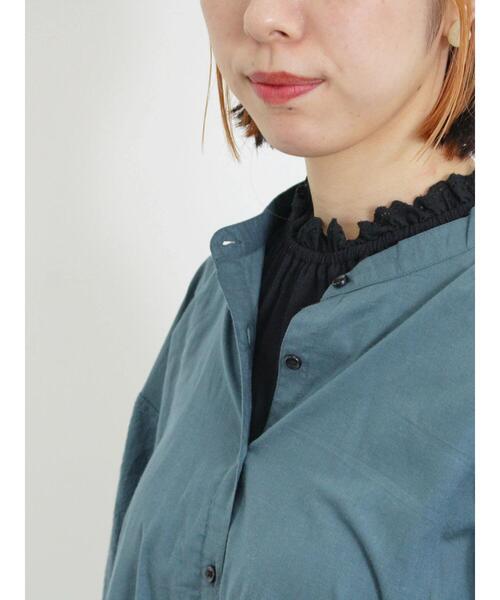 Samansa Mos2（サマンサ モスモス）の「襟レースノースリ（Tシャツ/カットソー・レディース・ブラック/モカ/オフホワイト/カーキ・F）」の3枚目の写真