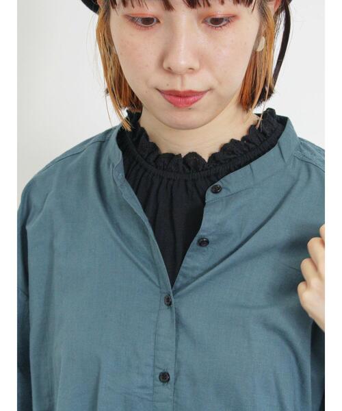 Samansa Mos2（サマンサ モスモス）の「襟レースノースリ（Tシャツ/カットソー・レディース・ブラック/モカ/オフホワイト/カーキ・F）」の10枚目の写真