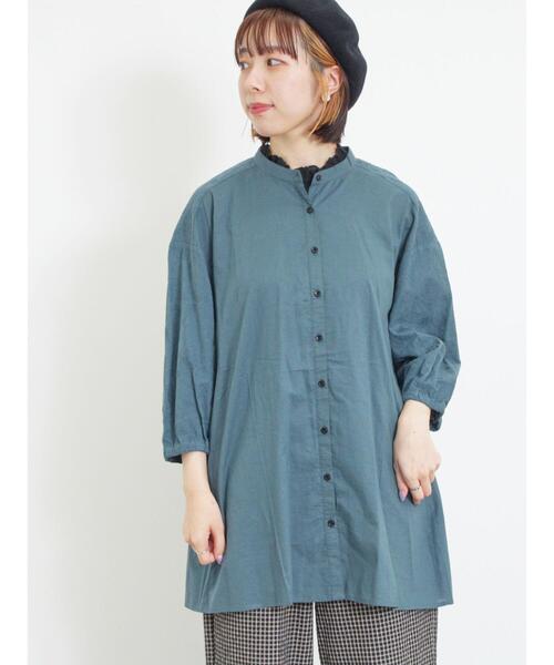 Samansa Mos2（サマンサ モスモス）の「襟レースノースリ（Tシャツ/カットソー・レディース・ブラック/モカ/オフホワイト/カーキ・F）」の11枚目の写真