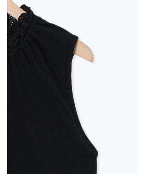 Samansa Mos2（サマンサ モスモス）の「襟レースノースリ（Tシャツ/カットソー・レディース・ブラック/モカ/オフホワイト/カーキ・F）」の18枚目の写真