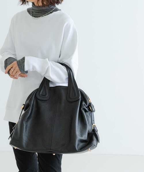 URBAN RESEARCH(アーバンリサーチ)の「レザーボストンバッグ(ボストンバッグ・レディース・ブラック/ベージュ系その他・-)」の10枚目の写真