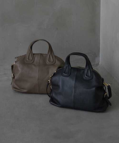 URBAN RESEARCH(アーバンリサーチ)の「レザーボストンバッグ(ボストンバッグ・レディース・ブラック/ベージュ系その他・-)」の16枚目の写真