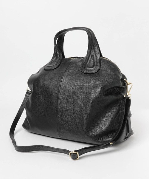 URBAN RESEARCH(アーバンリサーチ)の「レザーボストンバッグ(ボストンバッグ・レディース・ブラック/ベージュ系その他・-)」の19枚目の写真