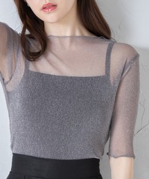 ラメシアーメローカットプルオーバー