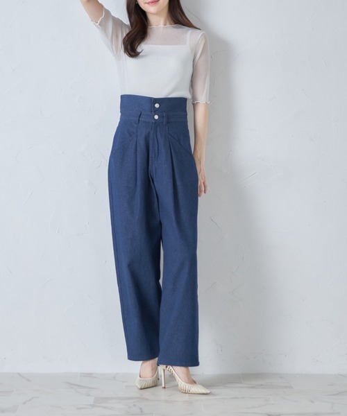 tocco closet(トッコ クローゼット)の「ラメシアーメローカットプルオーバー(Tシャツ/カットソー・レディース・グレー/オフホワイト/ブラック・M)」の4枚目の写真