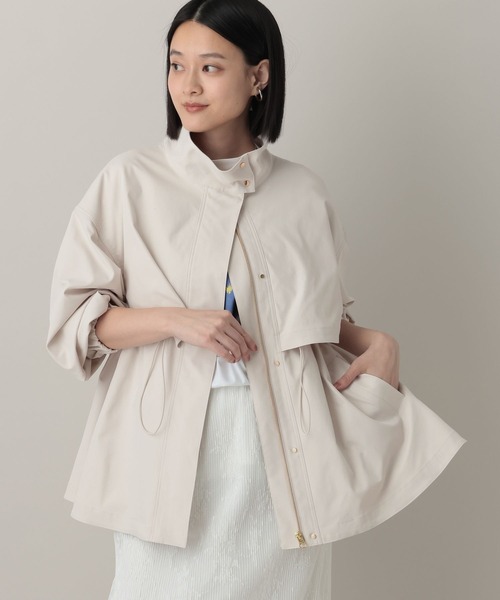 A part by（アパートバイ）の「【撥水加工付き】スタンドブルゾン（ブルゾン・レディース・ブラック/カーキ/ベージュ/グリーン系その他4/グレー系その他4・FREE）」の22枚目の写真