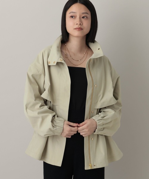 A part by（アパートバイ）の「【撥水加工付き】スタンドブルゾン（ブルゾン・レディース・ブラック/カーキ/ベージュ/グリーン系その他4/グレー系その他4・FREE）」の15枚目の写真