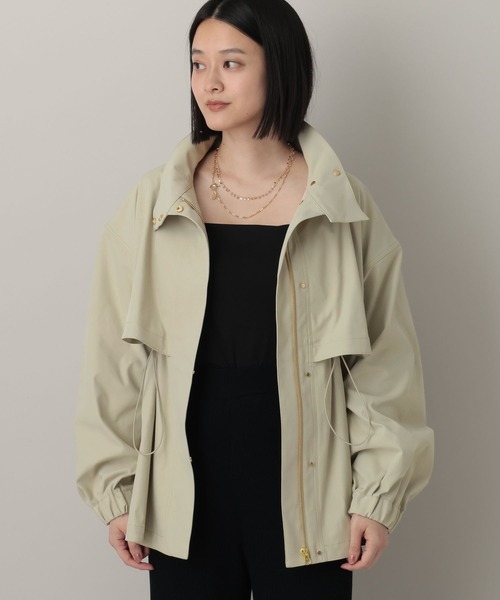 A part by（アパートバイ）の「【撥水加工付き】スタンドブルゾン（ブルゾン・レディース・ブラック/カーキ/ベージュ/グリーン系その他4/グレー系その他4・FREE）」の14枚目の写真