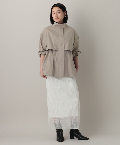 A part by（アパートバイ）の「【撥水加工付き】スタンドブルゾン（ブルゾン・レディース・ブラック/カーキ/ベージュ/グリーン系その他4/グレー系その他4・FREE）」の12枚目の写真