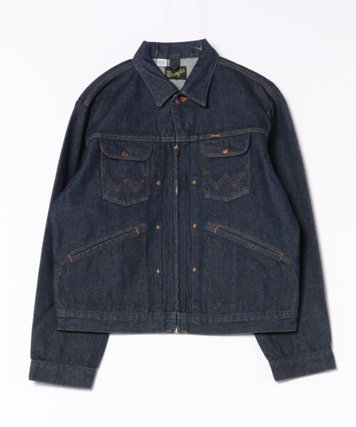 Lee（リー）の「Wrangler/ラングラー 24MJZ ジップデニムジャケット（デニムジャケット・メンズ・インディゴブルー/ブルー系その他・MEDIUM/SMALL/LARGE/X-LARGE）」の2枚目の写真