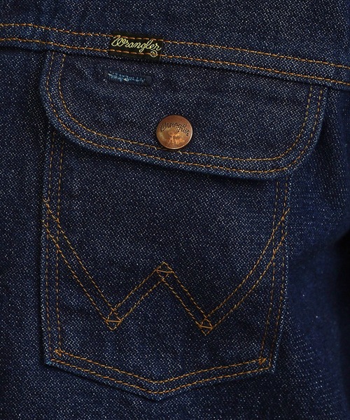 Lee（リー）の「Wrangler/ラングラー 24MJZ ジップデニムジャケット（デニムジャケット・メンズ・インディゴブルー/ブルー系その他・MEDIUM/SMALL/LARGE/X-LARGE）」の10枚目の写真