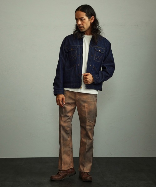 ラングラー24MJZ　表記サイズ38　コンマージップ セール】Wrangler/ラングラー 24MJZ ジップデニムジャケット