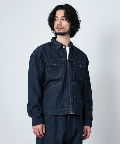 Lee（リー）の「Wrangler/ラングラー 24MJZ ジップデニムジャケット（デニムジャケット・メンズ・インディゴブルー/ブルー系その他・MEDIUM/SMALL/LARGE/X-LARGE）」の18枚目の写真