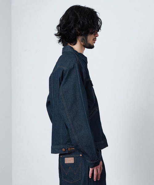 Lee（リー）の「Wrangler/ラングラー 24MJZ ジップデニムジャケット（デニムジャケット・メンズ・インディゴブルー/ブルー系その他・MEDIUM/SMALL/LARGE/X-LARGE）」の20枚目の写真