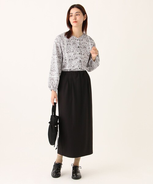 セール】Vネックブラウス/リバティプリント（シャツ/ブラウス