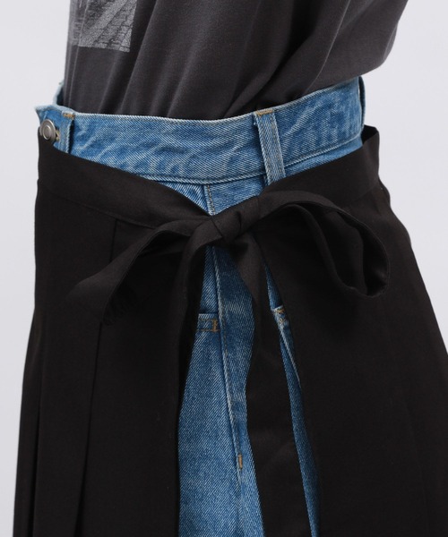 LAKOLE（ラコレ）の「プリーツラップスカート / 149913（スカート・レディース・グレー系その他/ブラック/グレー/ネイビー・FREE）」の17枚目の写真