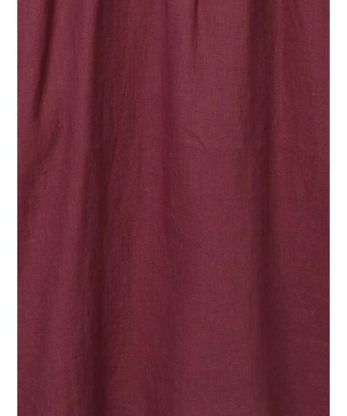 TSUHARU by Samansa Mos2(ツハルバイサマンサモスモス)の「リネン裾刺繍レースワンピース(ワンピース・レディース・キナリ/ボルドー/ブラック・F)」の6枚目の写真