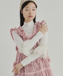 PERNA | チュール付きカットソーボディスーツ(Tシャツ/カットソー)