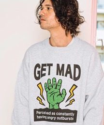 CAMBIO | msw1567- Get madプリントCNスウェット(スウェット)