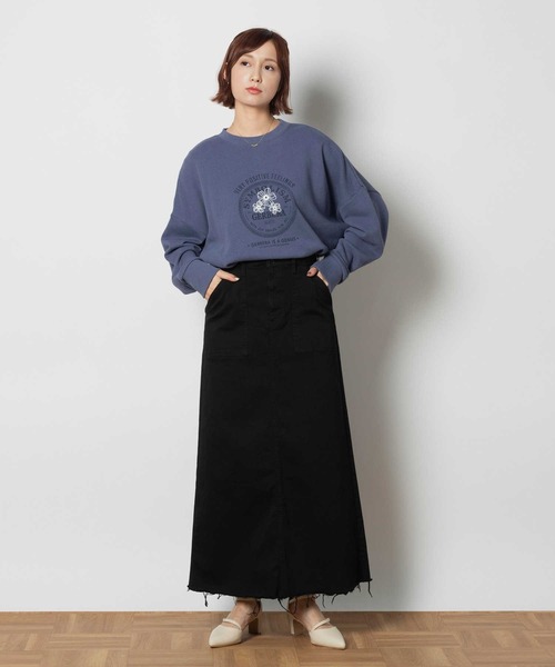 SOMETHING(サムシング)の「SOMETHING(サムシング)【レディース】ベイカースカート(スカート・レディース・ブラック・S/M/XS)」の4枚目の写真