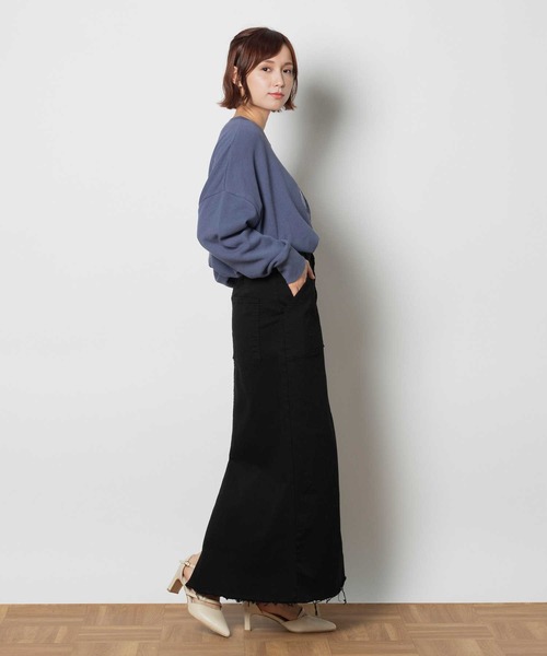 SOMETHING(サムシング)の「SOMETHING(サムシング)【レディース】ベイカースカート(スカート・レディース・ブラック・S/M/XS)」の5枚目の写真