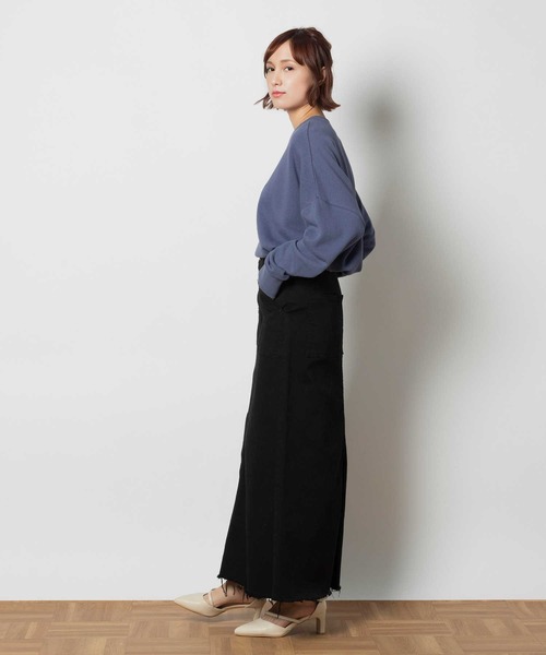 SOMETHING(サムシング)の「SOMETHING(サムシング)【レディース】ベイカースカート(スカート・レディース・ブラック・S/M/XS)」の6枚目の写真