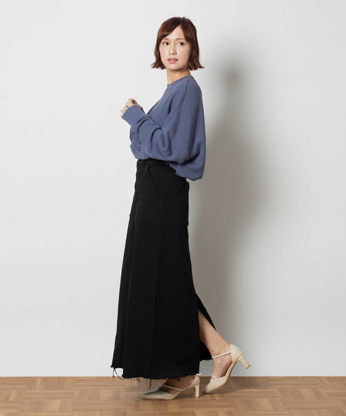 SOMETHING(サムシング)の「SOMETHING(サムシング)【レディース】ベイカースカート(スカート・レディース・ブラック・S/M/XS)」の7枚目の写真