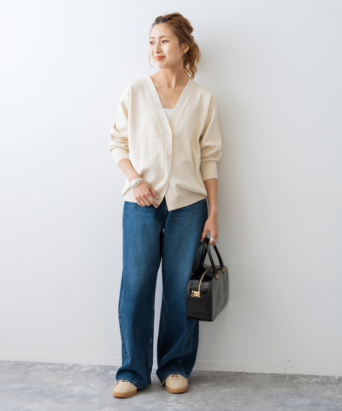 Spick & Span（スピックアンドスパン）の「ラメ深Vカーディガン
