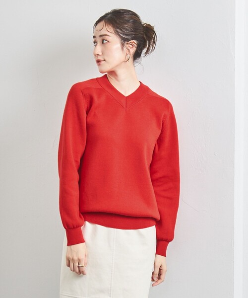 SLOANE（スローン）の「【別注】＜SLOANE＞ダブルフェイス Vネック