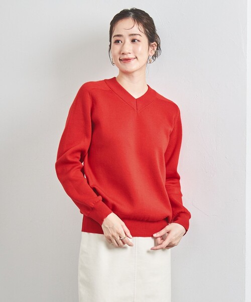 SLOANE（スローン）の「【別注】＜SLOANE＞ダブルフェイス Vネック