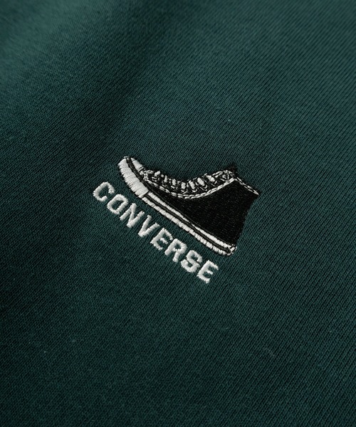 CONVERSE(コンバース)の「【CONVERSE/コンバース】チャックテイラー ワンポイントロゴ刺繍&ラインスリーブデザイン クルーネックスウェット/裏起毛(スウェット・メンズ・ダークグリーン/ベージュ/チャコールグレー/アッシュグレー・M/L/XL)」の7枚目の写真