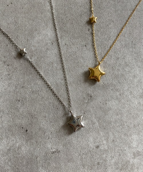 poiregnee（ポワニェ）の「［select］スターネックレス（ネックレス・レディース・シルバー/ゴールド・FREE）」の2枚目の写真