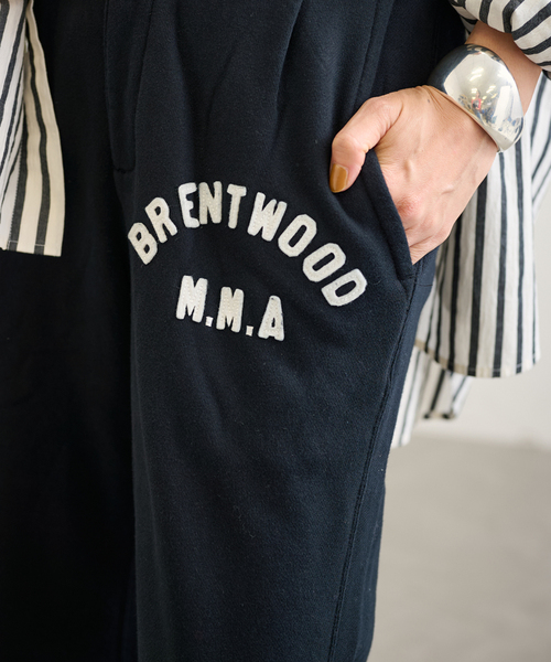 FRAMeWORK（フレームワーク）の「mean machine age 別注BRENTWOOD SWEAT パンツ（スウェットパンツ・レディース・ブラック/ライトグレー・FREE）」の8枚目の写真
