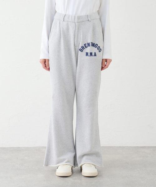 FRAMeWORK（フレームワーク）の「mean machine age 別注BRENTWOOD SWEAT パンツ（スウェットパンツ・レディース・ブラック/ライトグレー・FREE）」の10枚目の写真