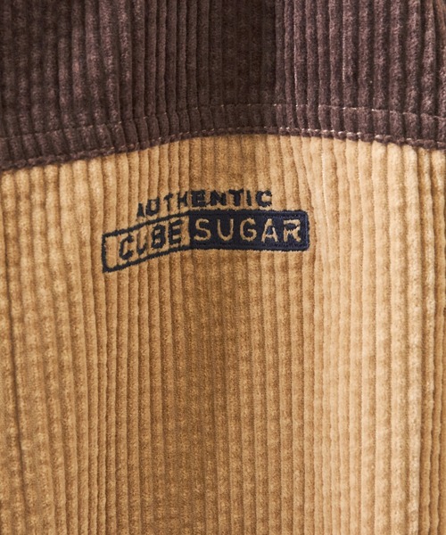 CUBE SUGAR（キューブシュガー）の「6Wサッカーコールジップアップフードジャケット（マウンテンパーカー・レディース・ブラウン/パープル/ベージュ/スミクロ/マルチ・M）」の17枚目の写真