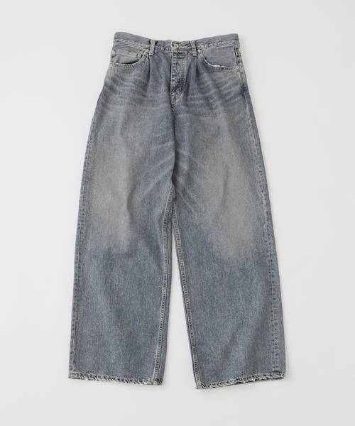 DAIRIKU Wide Vintage Denim Pants Black