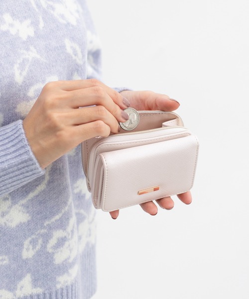 Honeys（ハニーズ）の「ジップウォレット（財布・レディース・ホワイト/ブルー/レッド・FREE）」の6枚目の写真