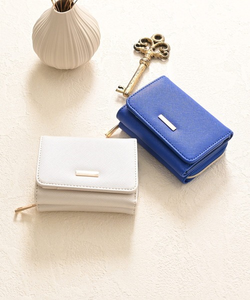 Honeys（ハニーズ）の「ジップウォレット（財布・レディース・ホワイト/ブルー/レッド・FREE）」の16枚目の写真