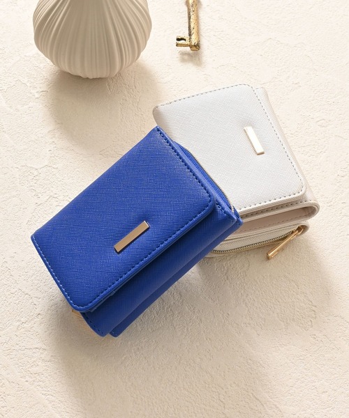 Honeys（ハニーズ）の「ジップウォレット（財布・レディース・ホワイト/ブルー/レッド・FREE）」の17枚目の写真